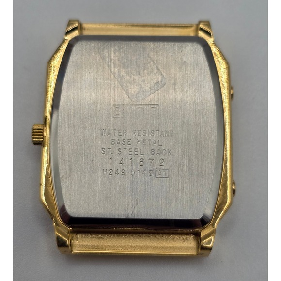 Vintage Seiko Ana-Digi Alarm Chronograph Gold Tone H249-5149 For Parts Repair - Picture 2 of 2